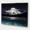 Designart - Fishing Boat Under Tropical Full Moon - Modern Canvas Wall Art Print